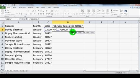 ms excel nested if statements